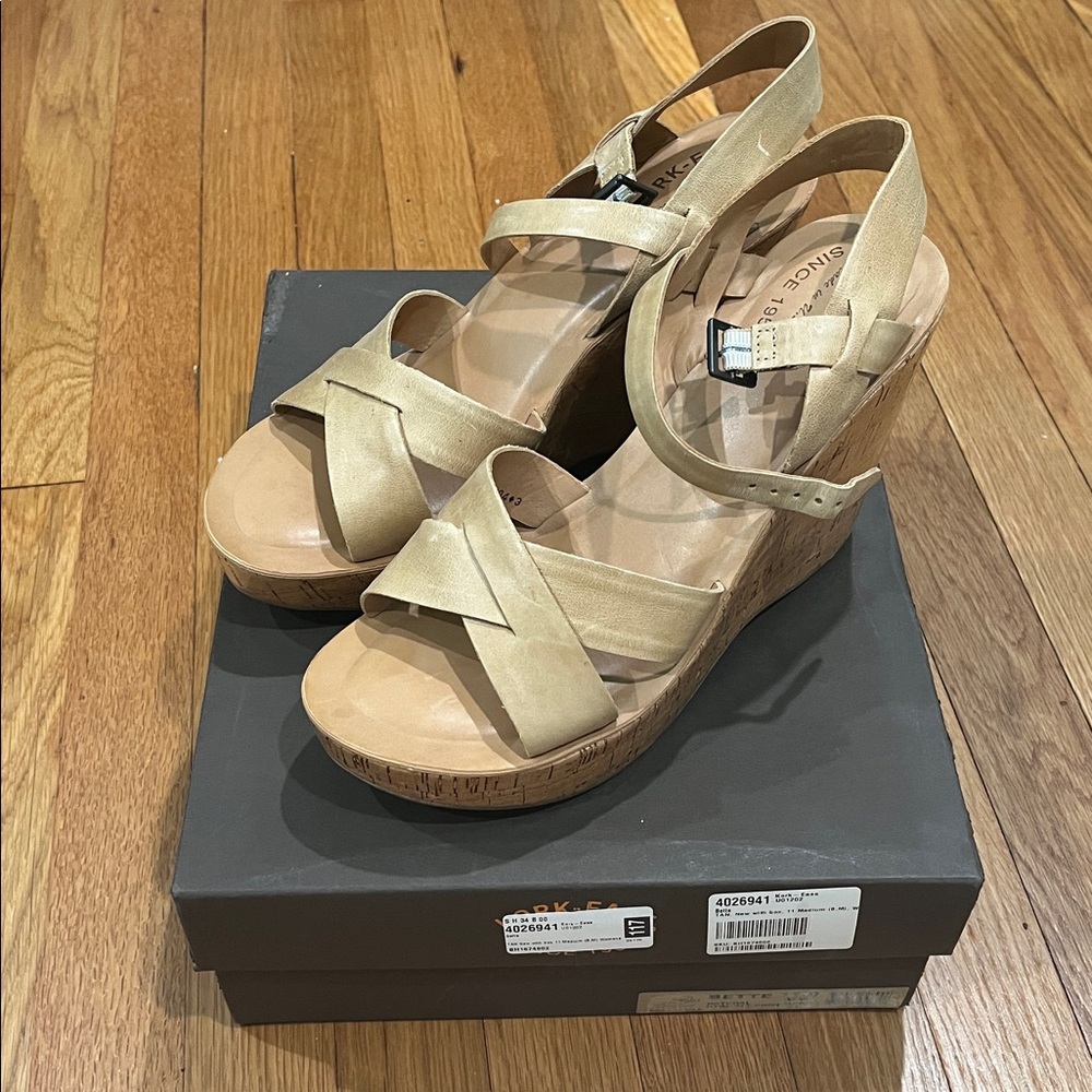 Kork-Ease Bette Wedge Sandals (NIB, Made in USA)